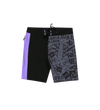 AVVA BRAND Vandal Boardshort BLACK CHARCOAL PURPLE