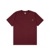 AVVA BRAND Blurred Vision Pocket Tee BURGUNDY
