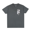 AVVA BRAND Hibiscus Jungle Tee CHARCOAL GREY