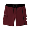 AVVA BRAND Anacapa 20in Boardshort BURGUNDY