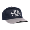 AVVA BRAND Old E Arch Snapback Hat NAVY