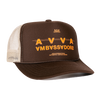 AVVA BRAND Stillwater Foam Trucker Hat BROWN