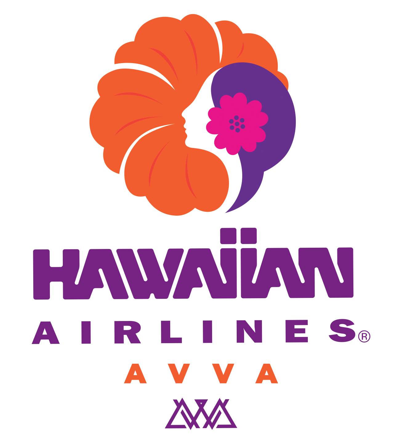 Hawaiian Airlines × AVVA Pualani lockup