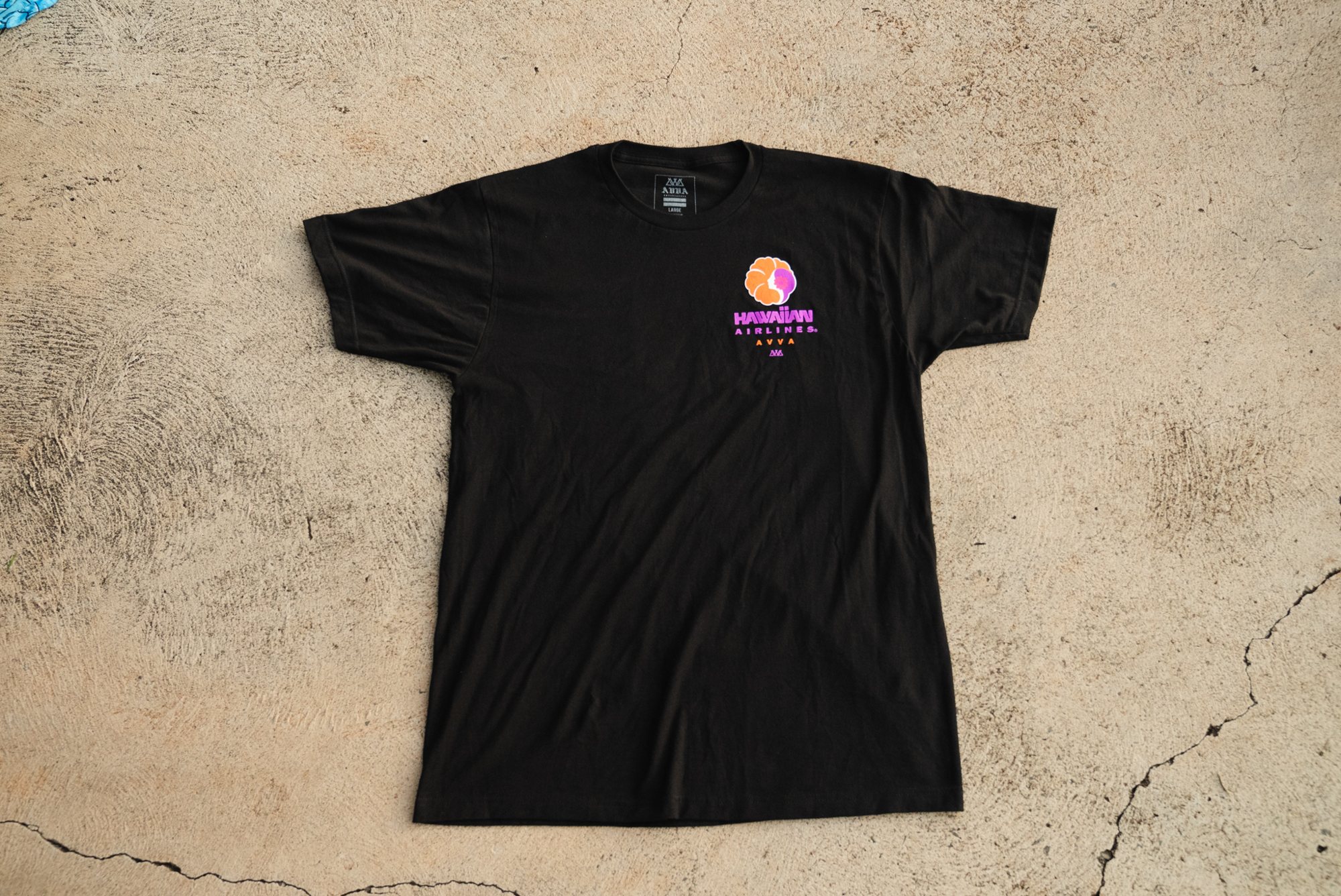 Hawaiian Airlines × AVVA tee — front