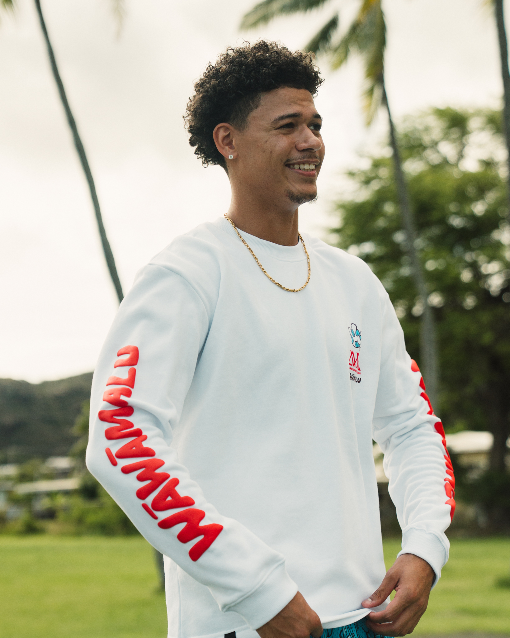 Wāwāmalu Crewneck from AVVA × Aaron Kai