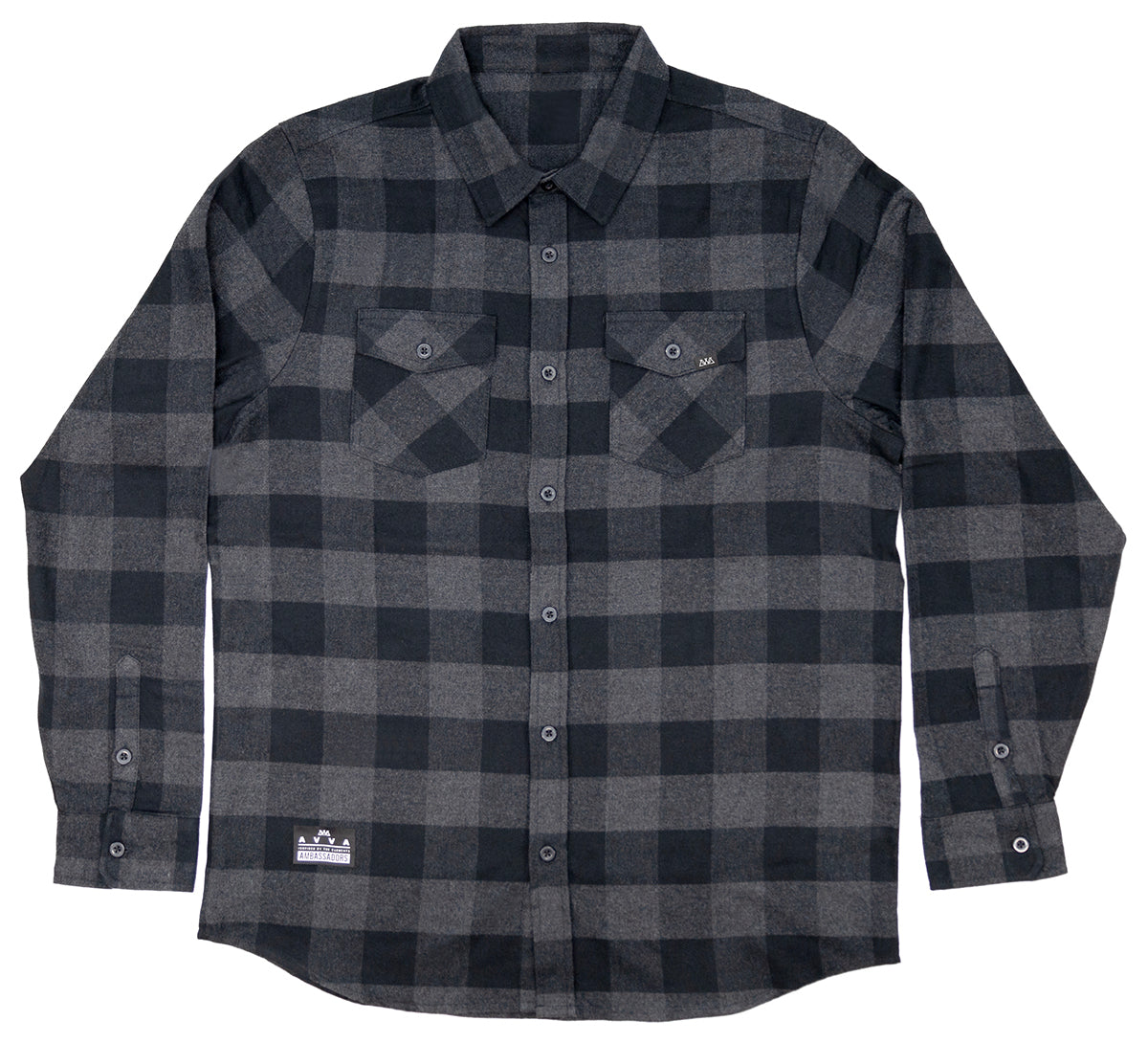 FRONT VIEW OF VISTA MIDWEIGHT FLANNEL LONGSLEEVE.