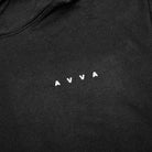 FRONT VIEW OF AVVA LOGO ON THE HOODIE