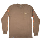 FRONT VIEW OF BROWN ONO LONGSLEEVE.