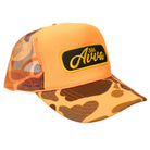 AVVA Cursive FOAM TRUCKER -ORANGE CAMO AVVA Brand