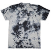 FRONT PRODUCT IMAGE OF LAVA FLOW GREY TEE. FRONT SCREEN PRINT OF AVVA LOGO.