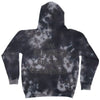 BACK PRODUCT IMAGE OF LOW TIDE HOODIE CUSTOM WASH. LARGE BACK PUFF SCREEN PRINT INSPIRED BY THE ELEMENTS.