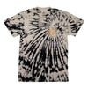 FRONT PRODUCT IMAGE OF WHITE TIGER CUSTOM WASH TEE. SMALL FRONT AVVA LOGO SCREEN PRINT ON CHEST
