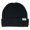 FRONT PRODUCT IMAGE OF CHASE BLACK BEANIE.