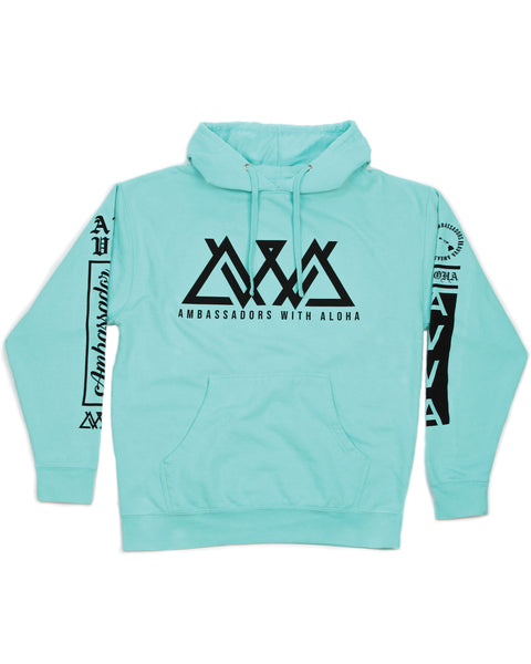 FRONT PRODUCT IMAGE OF REPRESENT 2.0 MINT HOODIE