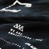 EXTREME CLOSE UP SCREEN PRINT DETAILS OF RIDERS OF ALOHA CREW FLEECE